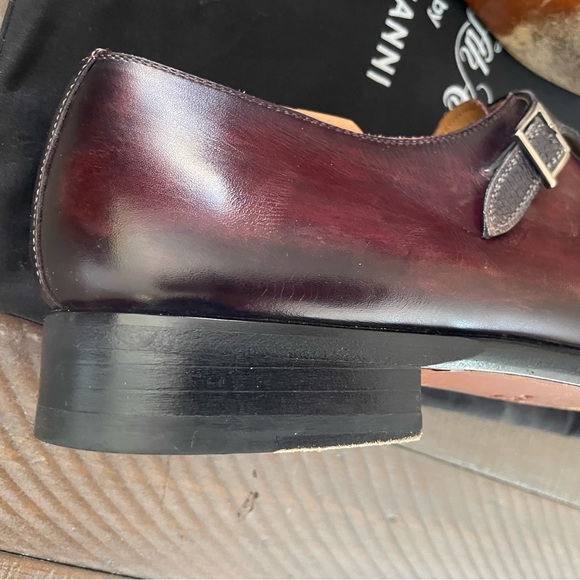 Amazing double Monk Magnanni dress shoes. Color is beautiful! - Picture 3 of 14